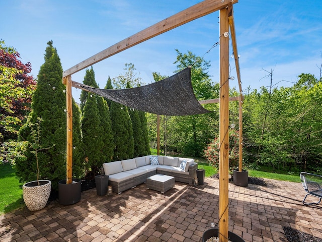 9378 Pine Creek Dr, Powell, OH 43065 - view of patio / terrace featuring outdoor lounge area