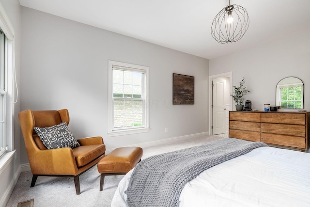9378 Pine Creek Dr, Powell, OH 43065 - bedroom featuring light colored carpet and baseboards