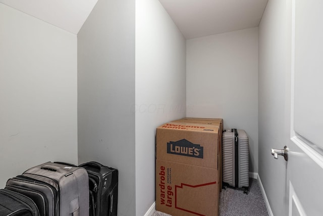 9378 Pine Creek Dr, Powell, OH 43065 - laundry area with carpet flooring and baseboards