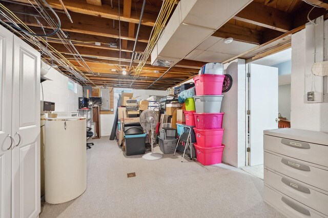 view of basement