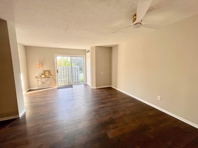 755 Parkbluff Way, Lewis Center, OH 43035 - unfurnished room featuring dark wood-style floors, baseboards, and ceiling fan