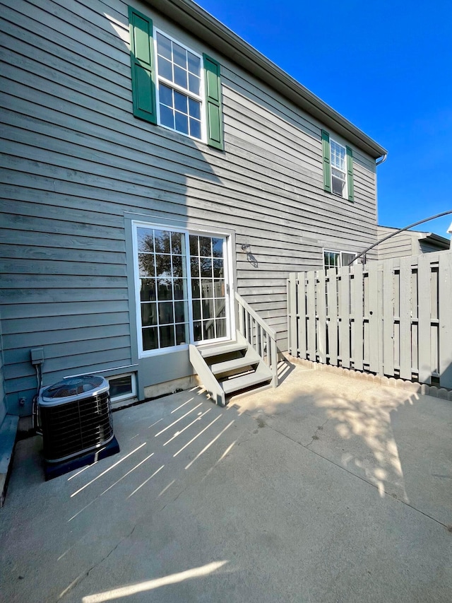 755 Parkbluff Way, Lewis Center, OH 43035 - view of patio featuring central air condition unit and entry steps