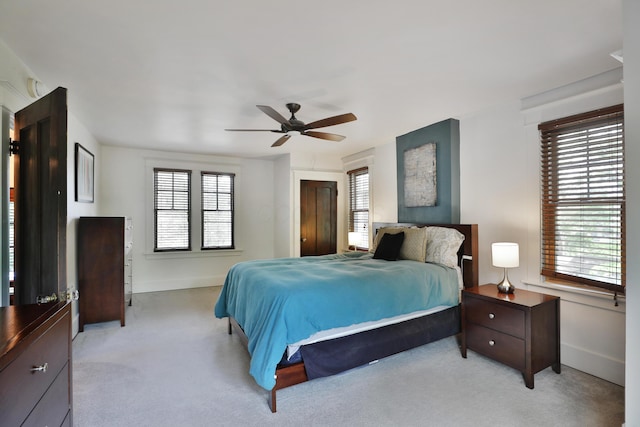 2663 Glen Echo Dr, Columbus, OH 43202 - bedroom with multiple windows, baseboards, and light carpet