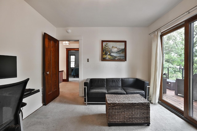 2663 Glen Echo Dr, Columbus, OH 43202 - living area with light colored carpet and baseboards