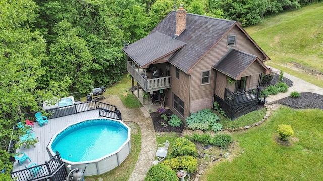 6334 Hansley Rd SE, Sugar Grove, OH 43155 - view of subject property featuring a pool