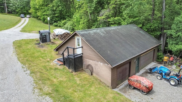 6334 Hansley Rd SE, Sugar Grove, OH 43155 - view from above of property with a forest
