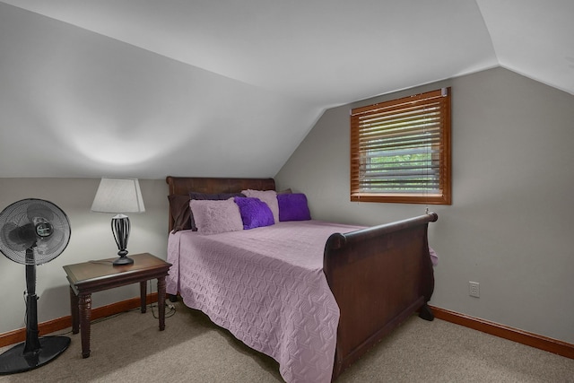 6334 Hansley Rd SE, Sugar Grove, OH 43155 - bedroom featuring vaulted ceiling, carpet, and baseboards