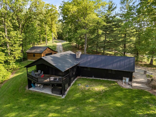 18156 Thompson Ridge Rd, Laurelville, OH 43135 - aerial view of property and surrounding area