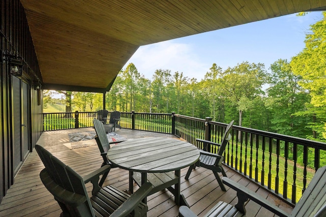 18156 Thompson Ridge Rd, Laurelville, OH 43135 - deck with outdoor dining area
