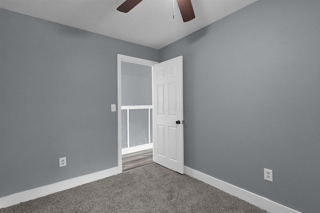 2433 Nedra St, Grove City, OH 43123 - spare room featuring ceiling fan and carpet floors
