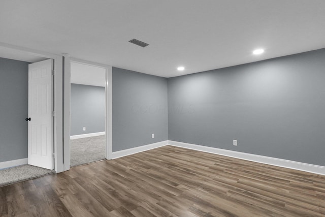 2433 Nedra St, Grove City, OH 43123 - empty room with wood finished floors and recessed lighting