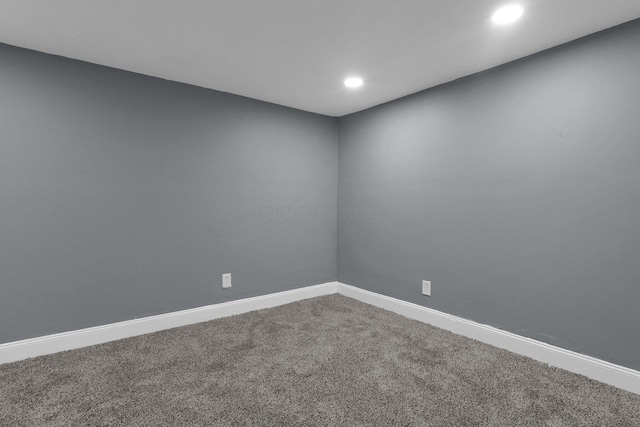 2433 Nedra St, Grove City, OH 43123 - carpeted empty room featuring recessed lighting and baseboards