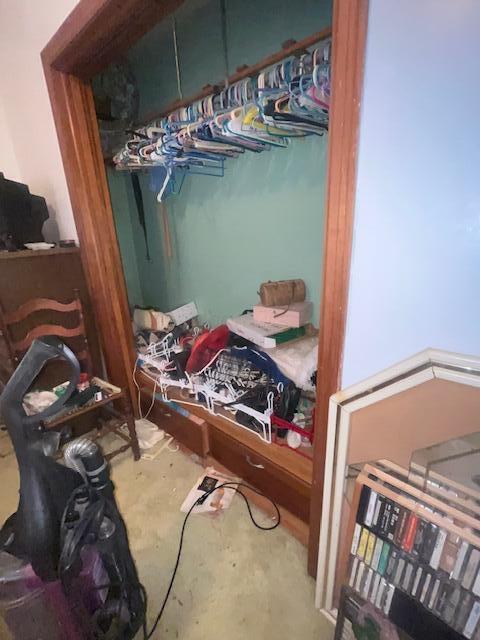 view of closet