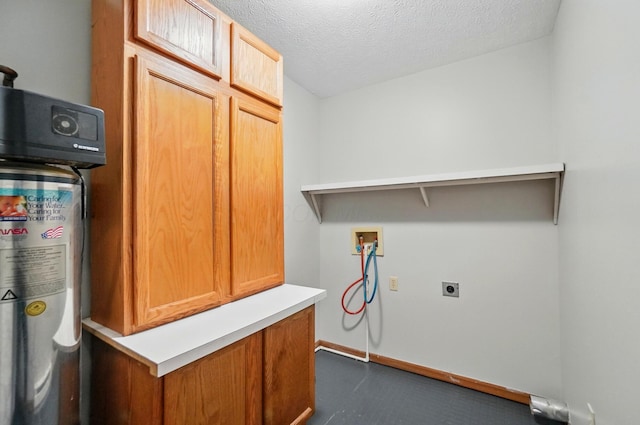135 N Creekview Ct, Baltimore, OH 43105 - clothes washing area with washer hookup, electric dryer hookup, and a textured ceiling