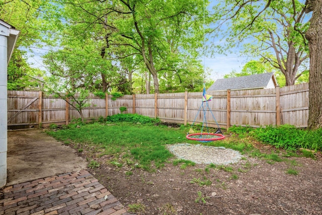 view of fenced backyard
