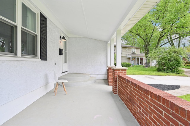 500 Cherrington Ct, Westerville, OH 43081 - view of patio / terrace featuring covered porch