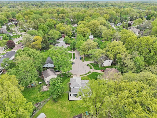 500 Cherrington Ct, Westerville, OH 43081 - aerial view of residential area featuring a heavily wooded area