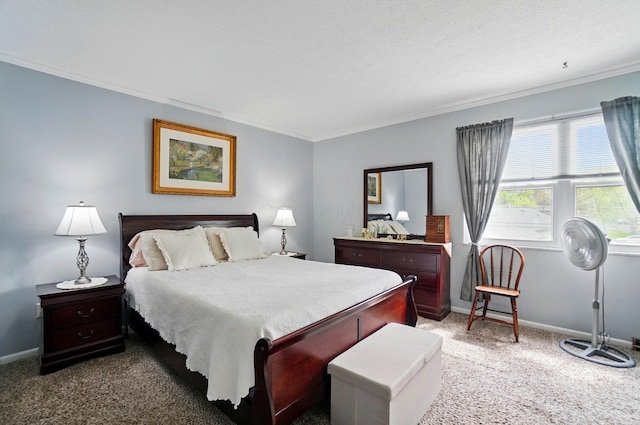 5508 Aspen Rd, Columbus, OH 43229 - bedroom with crown molding, carpet flooring, and baseboards