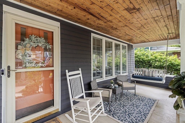 view of patio / terrace with covered porch