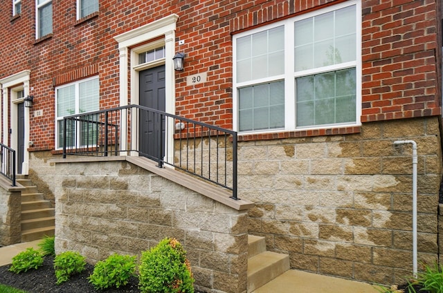 20 N Center St Unit 20, Springfield, OH 45502 - property entrance with stone siding and brick siding