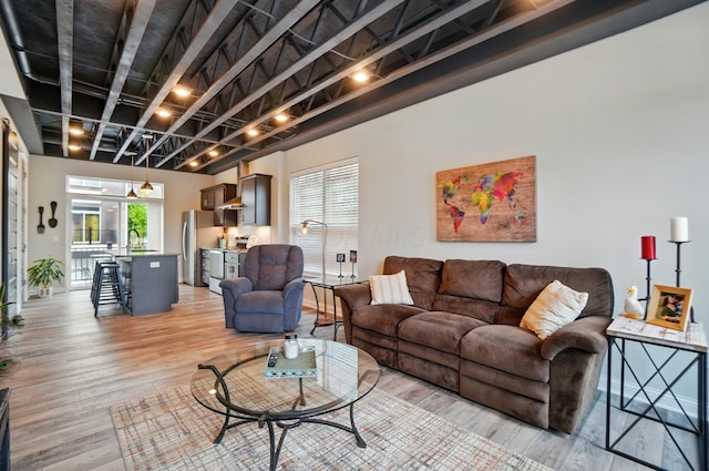 20 N Center St Unit 20, Springfield, OH 45502 - living area featuring light wood-type flooring
