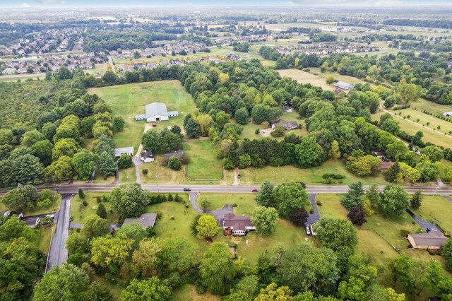 10842 Johnstown Rd, New Albany, OH 43054 - aerial view of property and surrounding area with a tree filled landscape and rural landscape