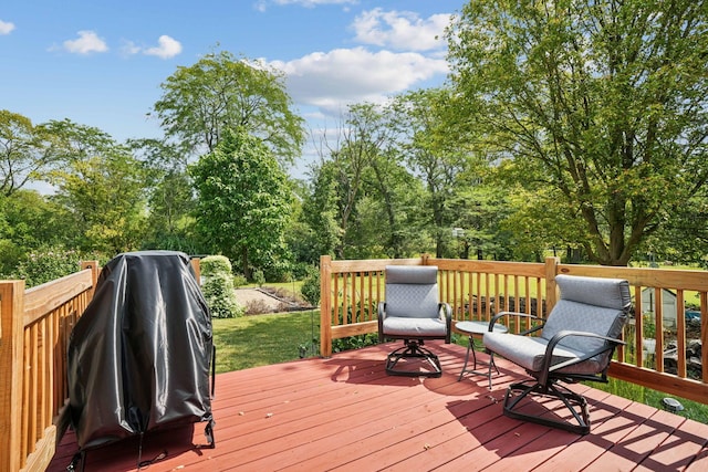 10842 Johnstown Rd, New Albany, OH 43054 - deck featuring view of scattered trees