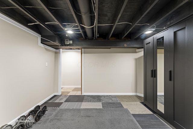 10842 Johnstown Rd, New Albany, OH 43054 - finished below grade area featuring baseboards