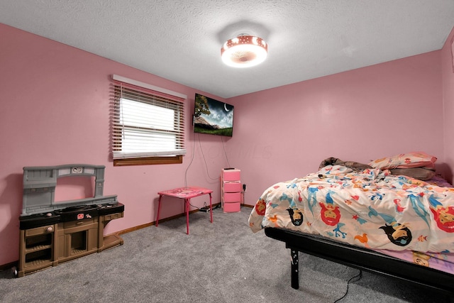 10129 Granden St, Pickerington, OH 43147 - bedroom with carpet, a textured ceiling, and baseboards