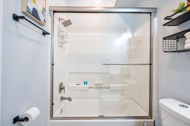 453-455 S 22nd St, Columbus, OH 43205 - bathroom featuring toilet and combined bath / shower with glass door