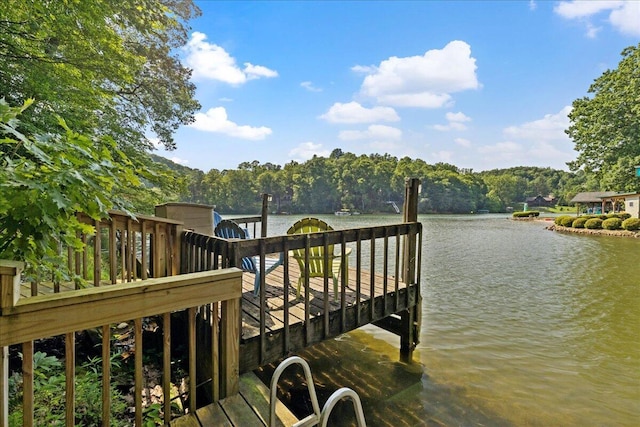 512 Natchez Ln, Sugar Grove, OH 43155 - dock area with a water view and a view of trees