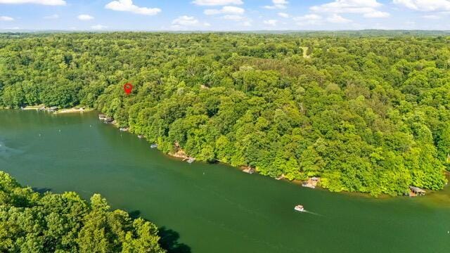 512 Natchez Ln, Sugar Grove, OH 43155 - aerial view of property and surrounding area featuring a forest and a large body of water