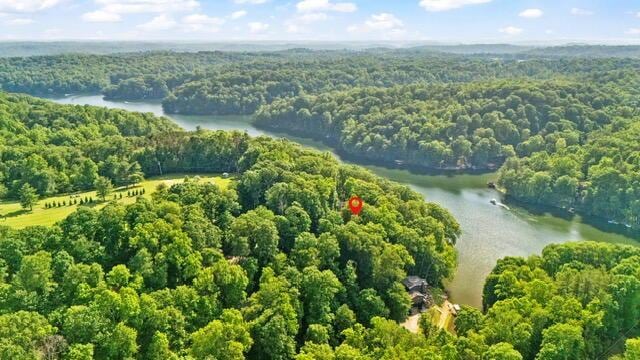 512 Natchez Ln, Sugar Grove, OH 43155 - bird's eye view of a nearby body of water and a forest