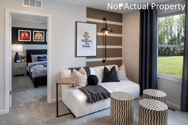 1573 Crest Dr Lot 2560, Galena, OH 43021 - carpeted bedroom featuring multiple windows and baseboards