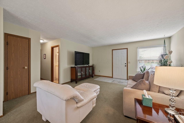 2512 Gantz Rd, Grove City, OH 43123 - living room featuring light colored carpet and a textured ceiling