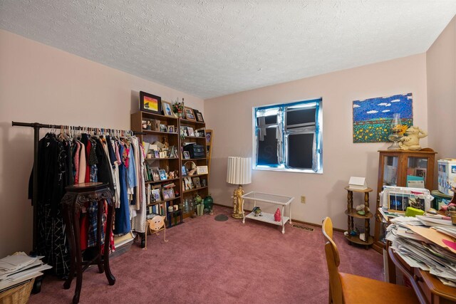 2512 Gantz Rd, Grove City, OH 43123 - office area with carpet flooring and a textured ceiling
