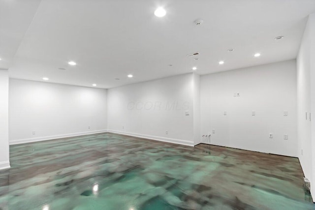 3084 Asbury Dr, Columbus, OH 43221 - basement with recessed lighting and baseboards