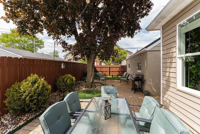 1324 Haines Ave, Columbus, OH 43212 - view of patio / terrace with outdoor dining area and a fenced backyard