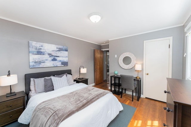 1324 Haines Ave, Columbus, OH 43212 - bedroom with crown molding and wood finished floors