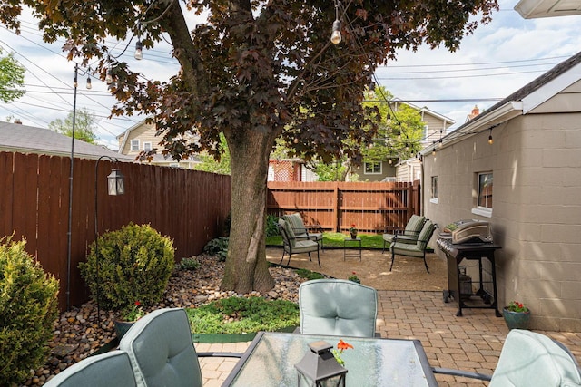1324 Haines Ave, Columbus, OH 43212 - view of patio / terrace with a fenced backyard and outdoor dining area
