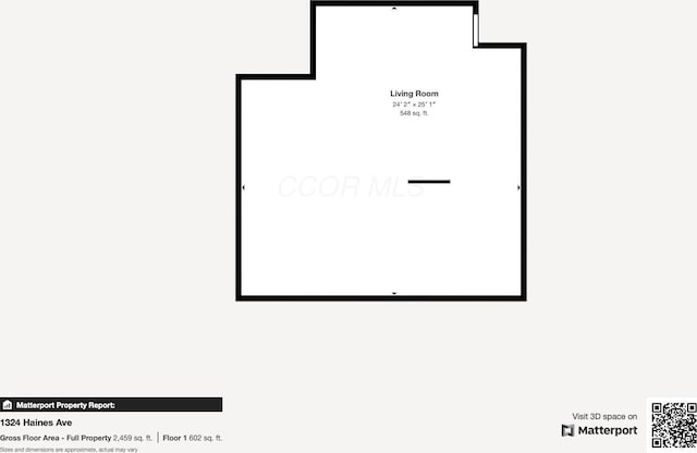 1324 Haines Ave, Columbus, OH 43212 - property floor plan