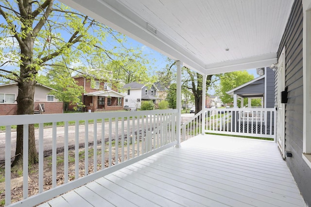 1617 Arlington Ave, Columbus, OH 43211 - deck with a residential view