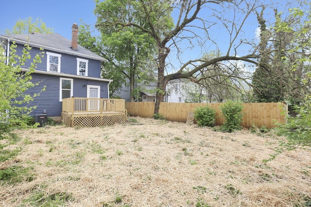 1617 Arlington Ave, Columbus, OH 43211 - view of yard featuring fence and a wooden deck