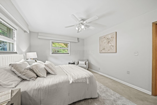 2249 E Broad St, Columbus, OH 43209 - bedroom featuring carpet, baseboards, and a ceiling fan