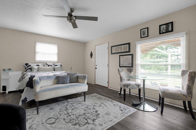 3130 Marwick Rd, Columbus, OH 43232 - bedroom featuring dark wood-style flooring, baseboards, and ceiling fan