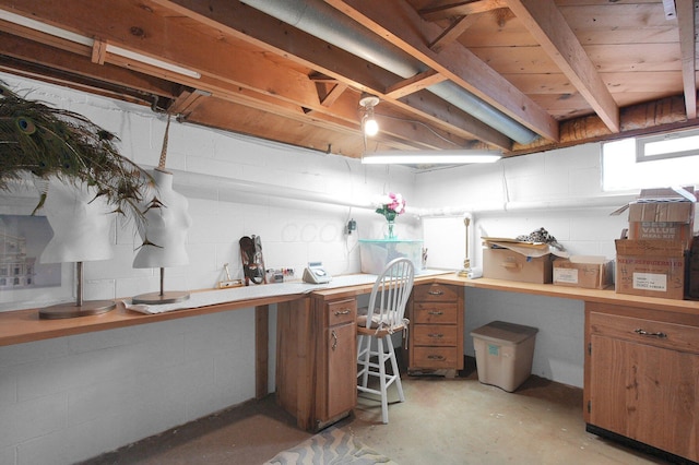 3130 Marwick Rd, Columbus, OH 43232 - below grade area with concrete block wall