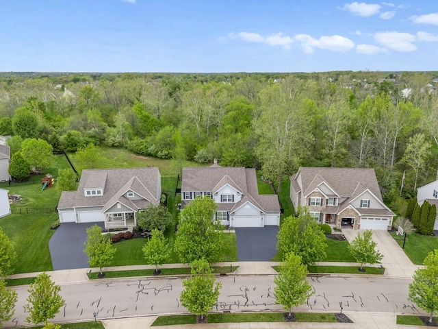 6674 Letterman Dr, Powell, OH 43065 - drone / aerial view of a heavily wooded area