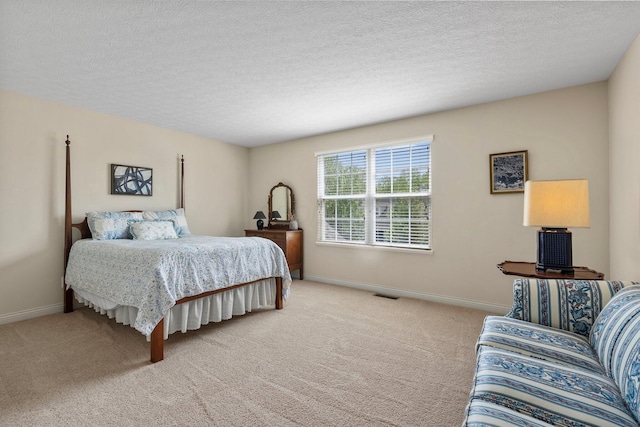 6674 Letterman Dr, Powell, OH 43065 - bedroom with light carpet, baseboards, and a textured ceiling