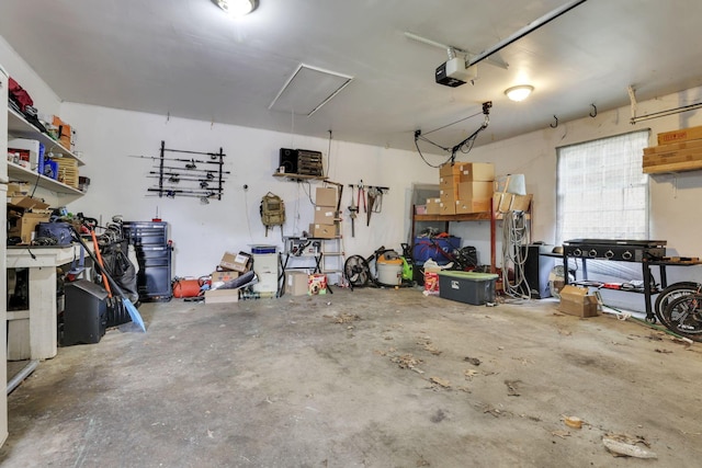 1525 Krebs Dr, Newark, OH 43055 - garage featuring a garage door opener
