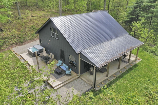 28306 Allison Rd, Mcarthur, OH 45651 - aerial view of property and surrounding area featuring a heavily wooded area